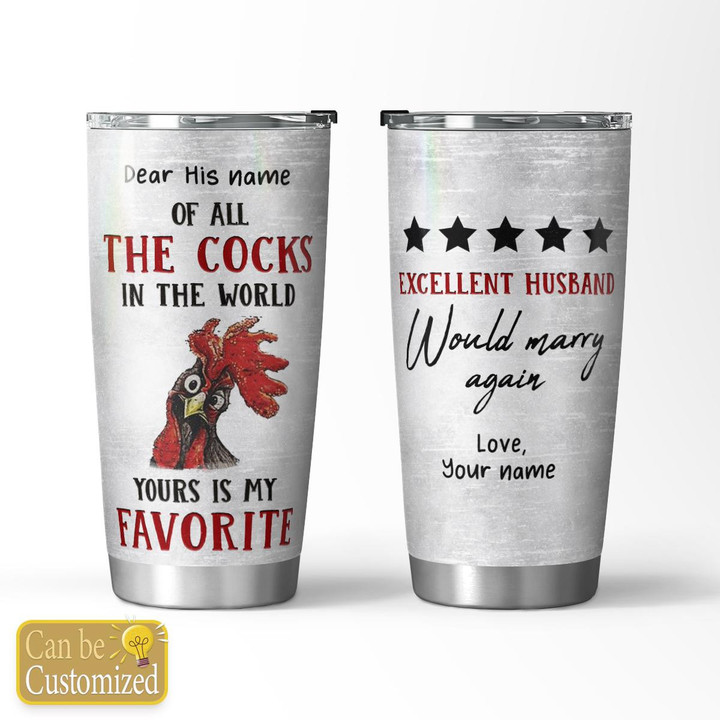 EXCELLENT HUSBAND - CUSTOMIZED TUMBLER - 92T0123