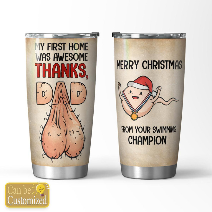 MY FIRST HOME WAS AWESOME - CUSTOMIZED TUMBLER - 29T1222