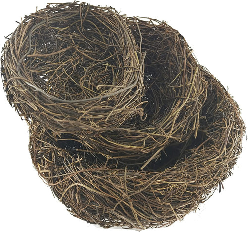🔥Easter Hot Sale🔥Brown Rattan Bird Nest For Holiday Decoration