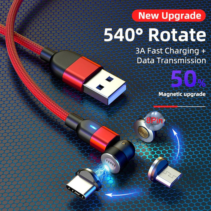 540° Rotating Magnetic Data Cable 🔥HOT DEAL - 50% OFF🔥