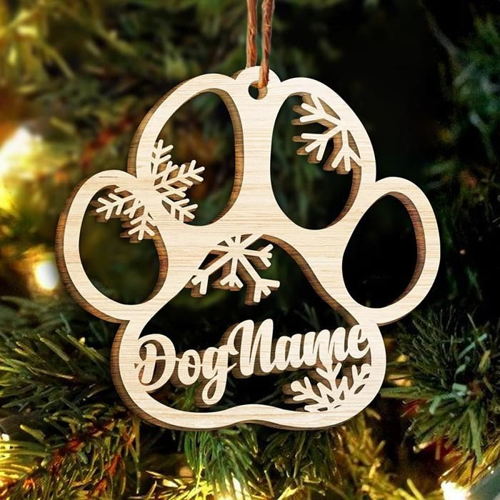 🎁 Christmas Is Coming - Personalized Paw Ornament (Dog & Cat)