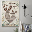 I CHOOSE YOU - PERSONALIZED CUSTOMS VERTICAL CANVAS