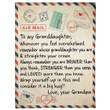 To My Granddaughter Blanket - Air Mail