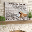 Custom Canvas Prints Personalized Memorial Pet Photo Waiting at the door