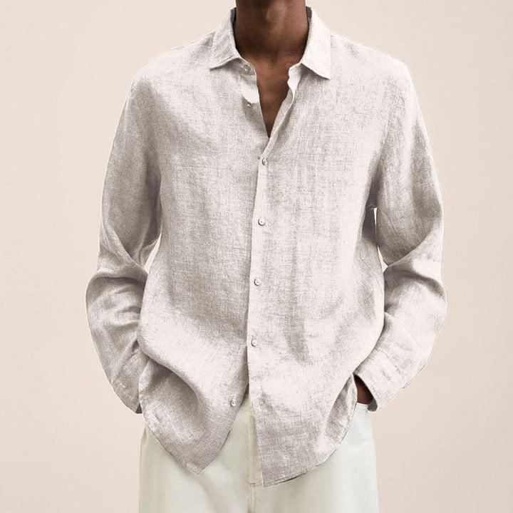 2022 Men's Linen Long Sleeve Shirt 🔥50% OFF - LIMITED TIME ONLY🔥