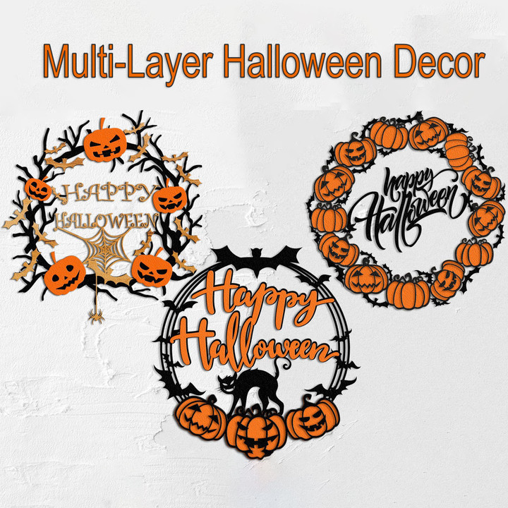 Multi-Layer Halloween Decor Wall Sign 🎃Early Halloween Promotions - 50% OFF🎃