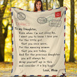 TO MY DAUGHTER - MESSAGE BLANKET 03