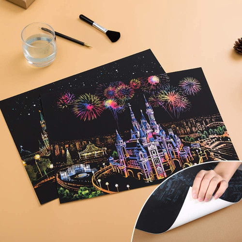Scratch-Off Rainbow Painting - World Famous Tourist Attractions 🔥50% OFF - LIMITED TIME ONLY🔥