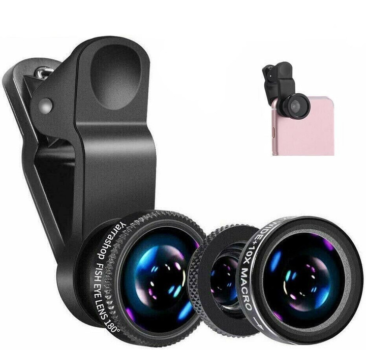 3 In 1 Phone Lens Kit For Smartphones - A