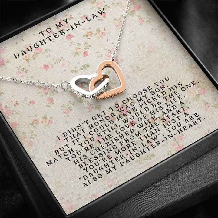Gift For Daughter-In-Law - Interlocking Heart Necklace