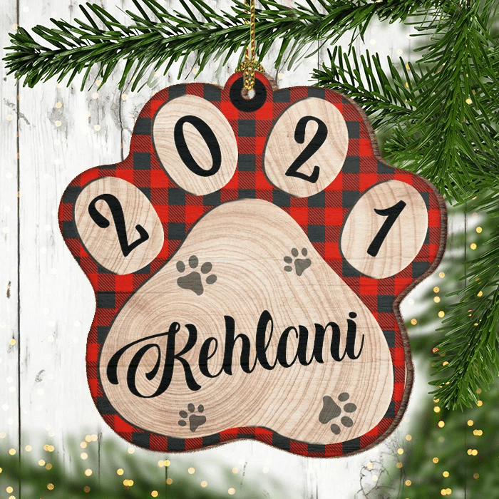 Dog Paw - Christmas Is Coming - Personalized Shaped Ornament