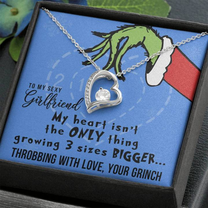 My Heart Isn't the ONLY Thing Growing, Heart Pendant Necklace, To My Girlfriend