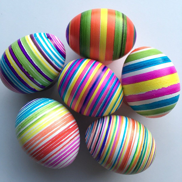 6pcs Easter Fake Eggs -White Color