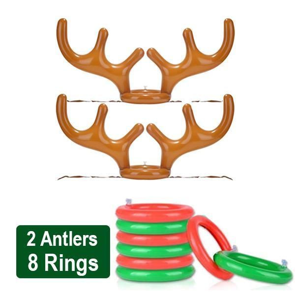 Christmas Sale - 50% Off - Reindeer Antler Ring Toss Game
