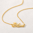 Customizable Crown Name Necklace