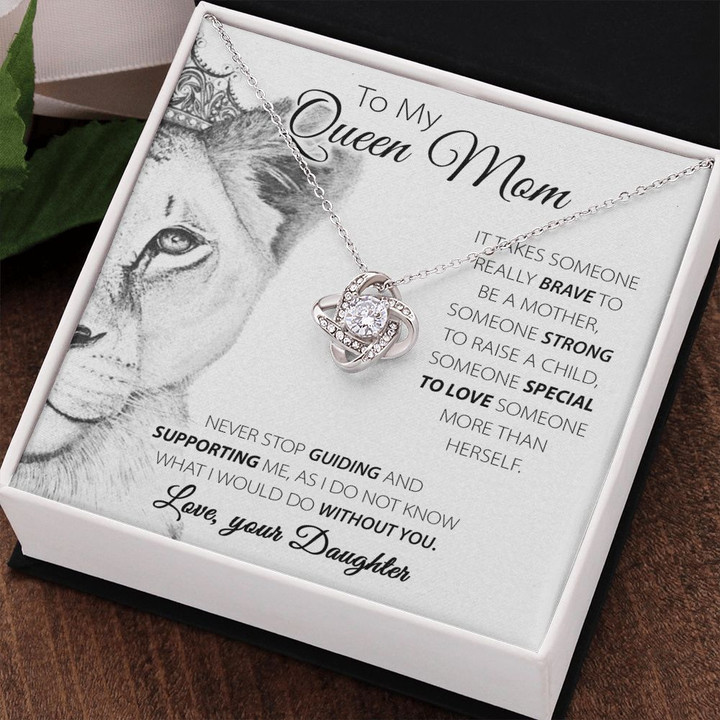 Queen Mom - Love Knot Necklace For Mom