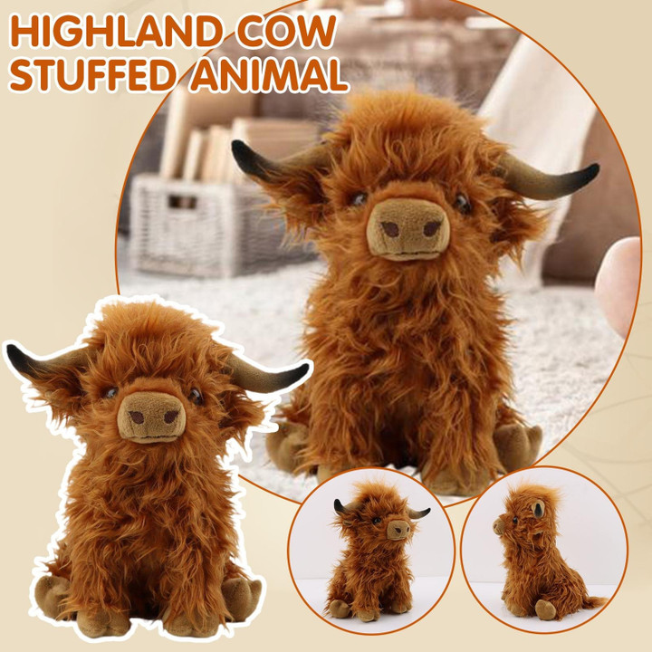 🐂Scottish Highland Cow Soft Plush Toy