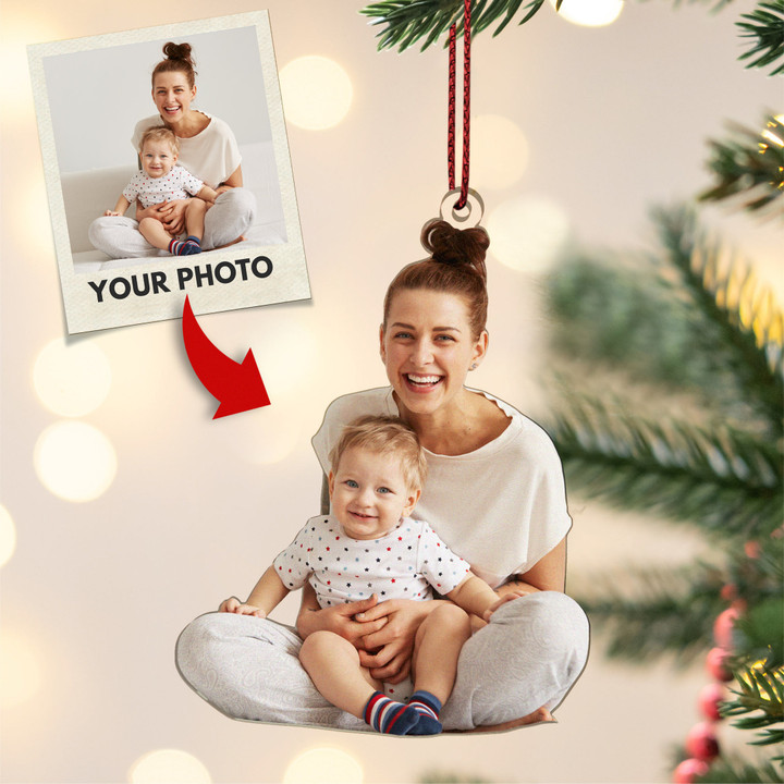 🎁Customized Your Photo Ornament - Personalized Photo Mica Ornament