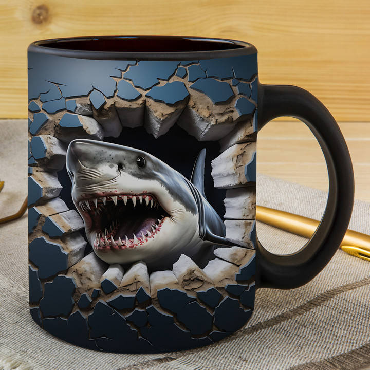 3D Animal Shark Mug