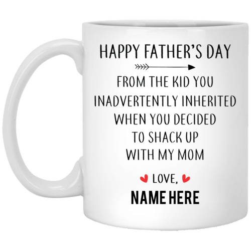 Happy Father's Day From Inherited Kid Personalized Coffee Mugs