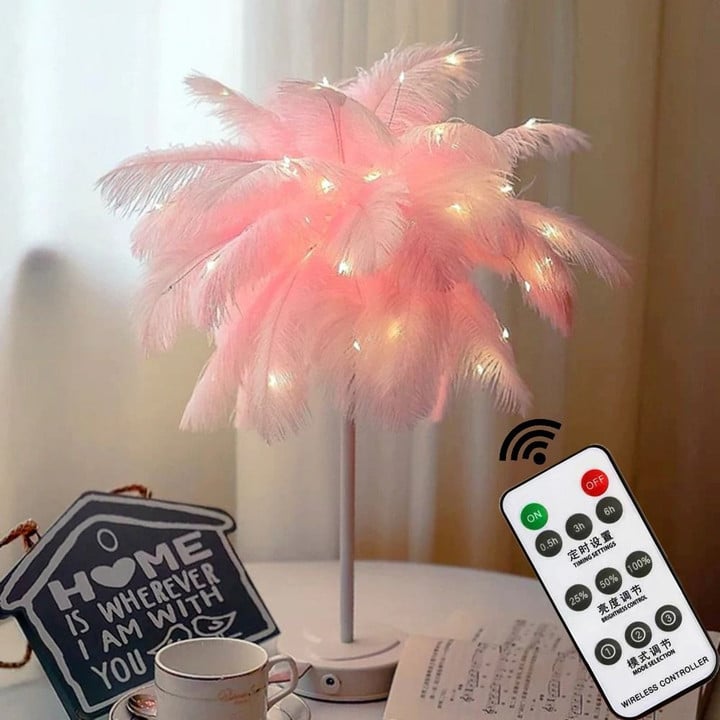 Feather Palm Tree RC Lamp
