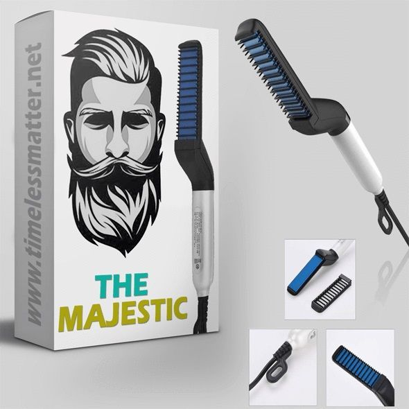 🔥 The Majestic Premium Beard Straightening Comb