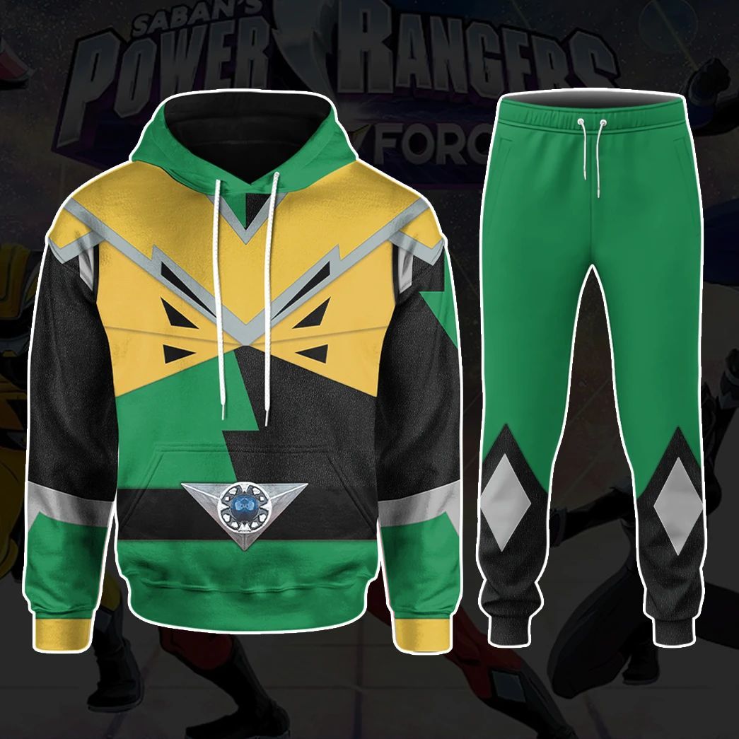Power Rangers HyperForce Green Custom Hoodie