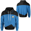 Star Trek The Next Generation Duty Uniform ZKue Suit Custom Hoodie