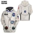 NASA Armstrong Space Suit Custom Name Hoodie