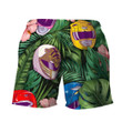 MMPR Helmet Hawaii Beach Shorts