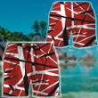 Red Frankenstrat Strings Custom Beach Shorts