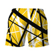 Yellow Frankenstrat Strings Custom Beach Shorts