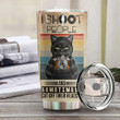 Black Cat Shoot People Photography Personalized Tumbler