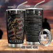 Veteran Nutrition Facts Personalized Tumbler