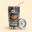 To My Daughter Personalized Tumbler Sloth