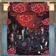 Anime Naruto Shippuden Akatsuki Group Pattern Custom Bedding Set