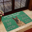 Alohazing 3D Please Remember German Shepherd Dog's House Rules Doormat