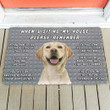 Alohazing 3D Please Remember Labrador Retriever Dog's House Rules Doormat