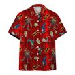 Power Rangers Dino Charge Pattern Button Shirts