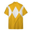 Mighty Morphin Power Rangers Yellow Ranger Custom Button Shirt