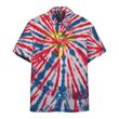 Super Tye Dye Custom Hawaii Button Shirt