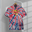Super Tye Dye Custom Hawaii Button Shirt