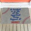 Alohazing 3D All The Important Things Happen At Home Doormat