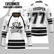 Alohazing 3D SW Troopers Custom Name And Number Hockey Jersey