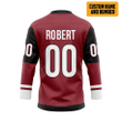 Alohazing 3D Red Arizona Coyotes NHL Custom Name Custom Number Hockey Jersey