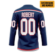 Alohazing 3D Columbus Blue Jackets NHL Custom Name Custom Number Hockey Jersey