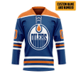 Alohazing 3D Edmonton Oilers NHL Custom Name Custom Number Hockey Jersey