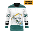 Alohazing 3D Anaheim Ducks Reverse Retro NHL Custom Name Custom Number Hockey Jersey