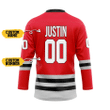 Alohazing 3D Chicago Blackhawks NHL Custom Name Custom Number Hockey Jersey