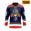 Alohazing 3D Florida Panthers NHL Custom Name Custom Number Hockey Jersey